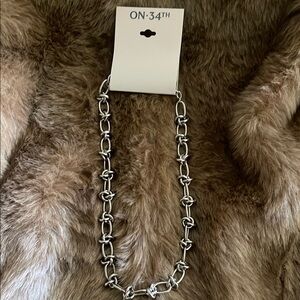 ON.34TH Silver Chain Necklace